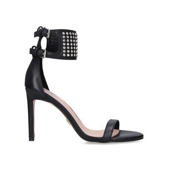 Seth High Sandal Black Studded Ankle Strap Sandal from Kurt Geiger London
