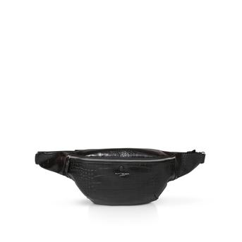 Brixton Belt Bag Black Croc Print Belt Bag from Kurt Geiger London