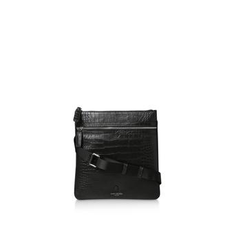 Brixton Sm Messenger Croc Effect Messenger Bag from Kurt Geiger London