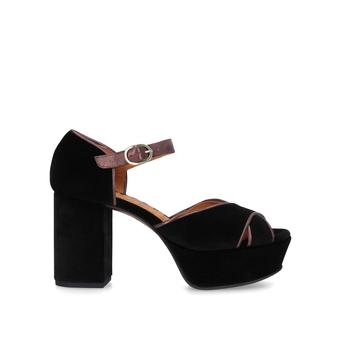 Dory Black Block Heel Platform Sandals from Chie Mihara