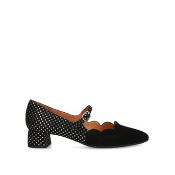 Roa Black Block Heel Court Shoes from Chie Mihara
