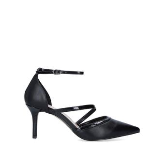 Kym Black Strappy Stiletto Heel Court Shoes from Carvela