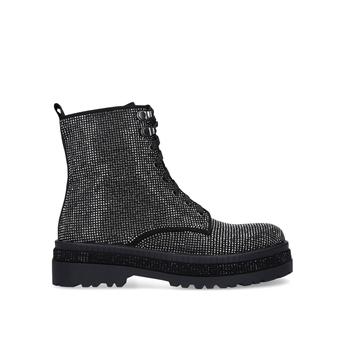 Ta-da Black Embellished Biker Boots from Carvela