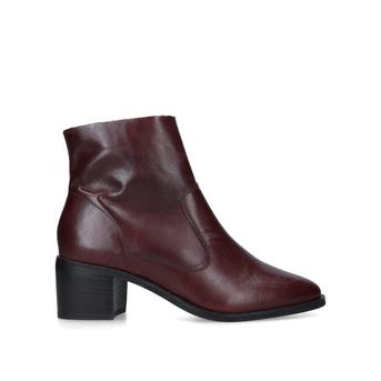 Ship Wine Block Heel Ankle Boots from Carvela