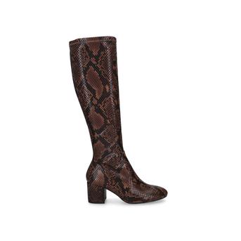 Larigonna Snake Print Block Heel Knee High Boots from Aldo