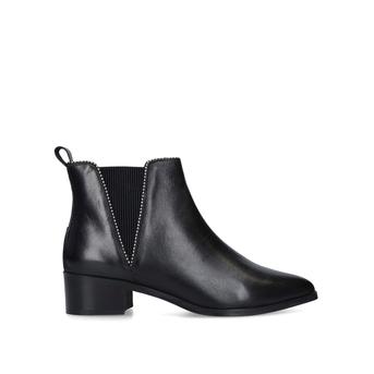 Spiral Black Flat Ankle Boots from Carvela
