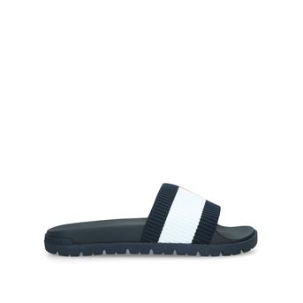 Knitted Flag Slide Navy Sliders from Tommy Hilfiger