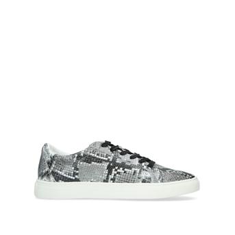 Whitworth Men's Grey Snake Print Lace Up Trainers from KG Kurt Geiger