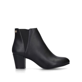 Tracey Black Block Heeled Ankle Boot from Carvela Comfort