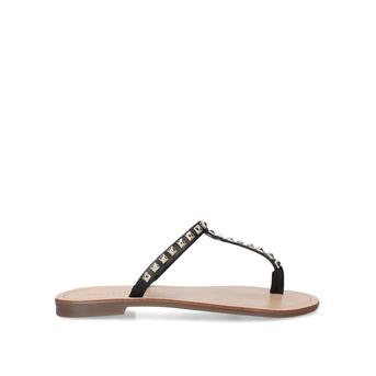 Kid Black Studded Flat Sandals from Carvela