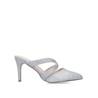 Coralina Silver Embellished Backless Court Shoes from Miss KG