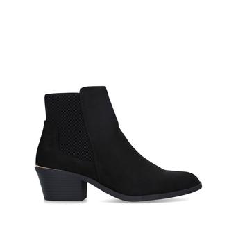 Hally Black Cuban Heel Ankle Boots from Miss KG