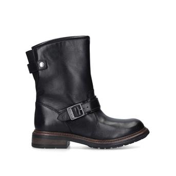 Avalon Black Buckle Detail Boots from Barbour