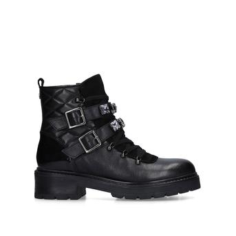 Treasure Black Embellished Biker Boots from Carvela