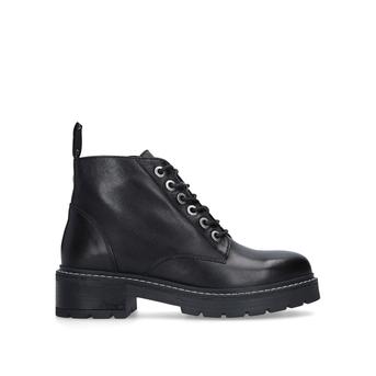 flat black boots womens uk