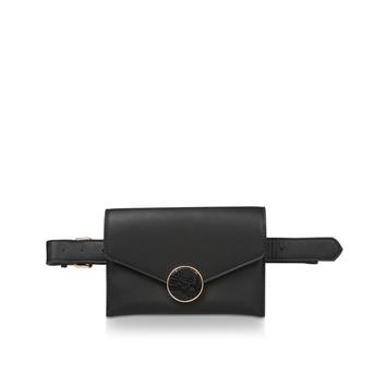 Dwigode Black Belt Bag With Button Detail from Aldo