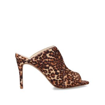 Coraline Leopard Print Stiletto Heel Backless Sandals from Vince Camuto