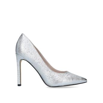 Tatiana Metallic Silver Stiletto Heel Court Shoes from Nine West