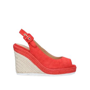 Zoey Red Espadrille Wedge Sandals from Nine West