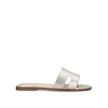 Giselle Metallic Gold Sliders from Nine West