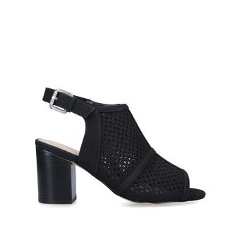 Nylah Black Block Heel Open Toe Sandals from Nine West