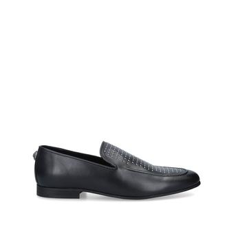 Palermo Stud Loafer Men's Black Studded Eagle Embellished Loafers from Kurt Geiger London
