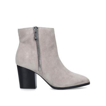 Niomi Grey Block Heel Ankle Boots from Nine West