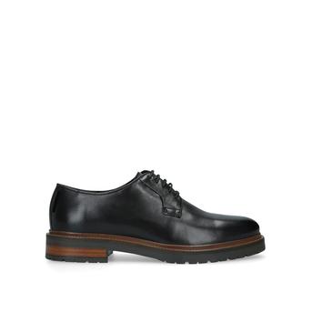Farringdon Derby Black Leather Derby Shoes from Kurt Geiger London