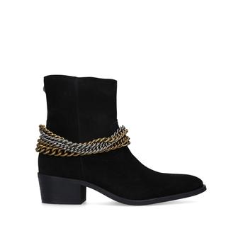 Russel Boot Men's Black Chain Detail Ankle Boots from Kurt Geiger London