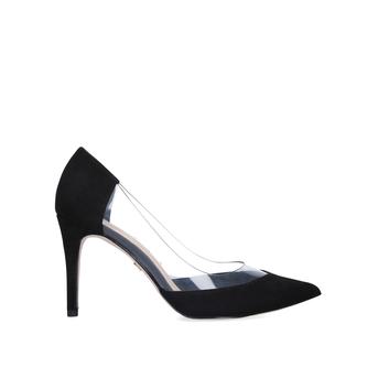 Atlas Black Perspex Stiletto Heel Court Shoes from KG Kurt Geiger