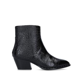 Agroacia Black Cuban Heel Ankle Boots from Aldo