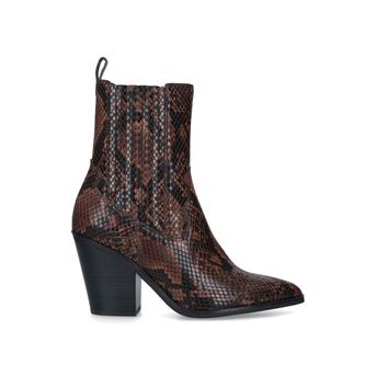 Drerissa Snake Print Block Heel Ankle Boots from Aldo