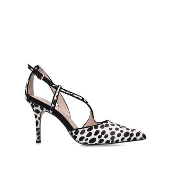 Hendabeth Monochrome Cross Strap Heeled Courts from Aldo