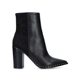 Loviren Black Block Heel Pointed Toe Ankle Boots from Aldo