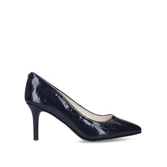 Bertrude Navy Snake Effect Court Shoes from Anne Klein
