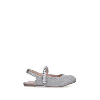 Mini Princely Metallic Embellished Ballerina Flats Ages 2-7\n from Kurt Geiger London