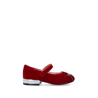 Fauna Mary Janes Red Dalmatian Ballerina Flats Ages 2-7 from Kurt Geiger London