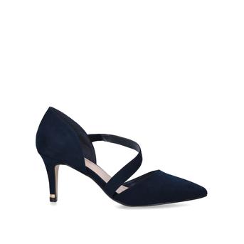 mid heel navy court shoes uk