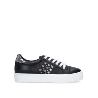 Jiggy Black Embellished Lace Up Trainers from Carvela