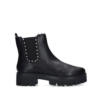 Aiken Black Studded Chunky Ankle Boots from Steve Madden