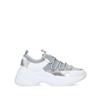 Liberal White And Silver Chunky Trainers from Carvela