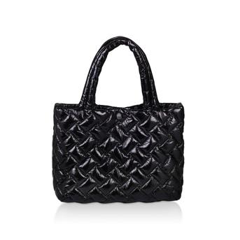Puffer Shopper Black Quilted Shopper from Kurt Geiger London