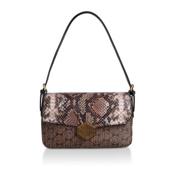 Geiger 20 Bag Snake Print Monogram Shoulder Bag from Kurt Geiger London