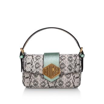 Geiger 20 Mini Bag Snake Print Mini Shoulder Bag from Kurt Geiger London