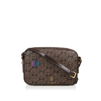Monogram Richmond Cross Body Brown Monogram Cross Body Bag from Kurt Geiger London