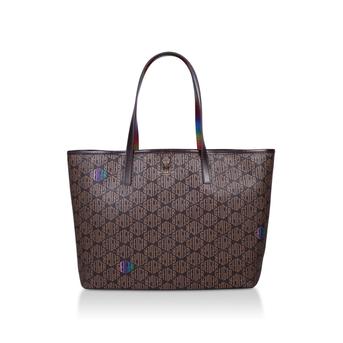 Monogram Richmond Shopper Brown Monogram Shopper Bag from Kurt Geiger London