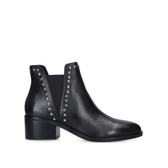 Cade Black Studded Block Heel Ankle Boots from Steve Madden