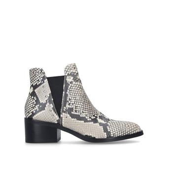 Cade Snake Print Studded Block Heel Ankle Boots from Steve Madden