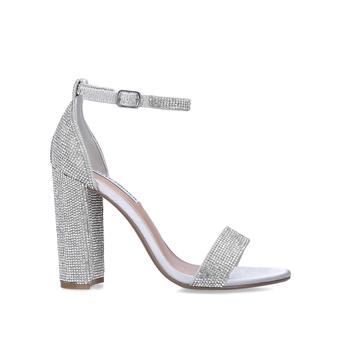 Carrson-r Silver Embellished Sandals from Steve Madden