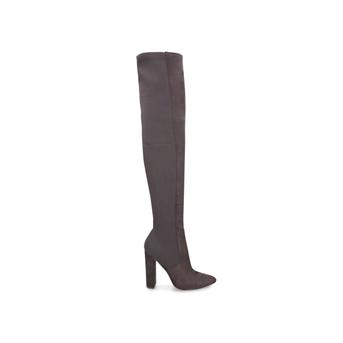 Essence Grey Block Heel Over The Knee Boots from Steve Madden